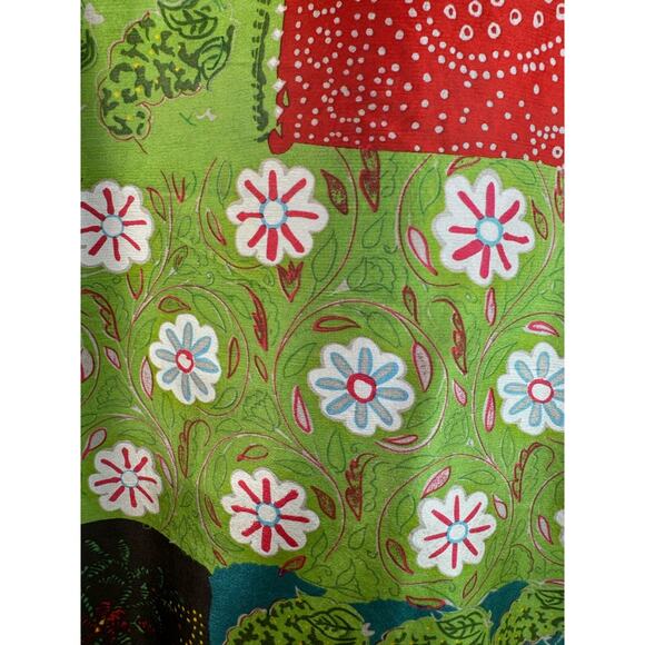 Silk Collection By Harve Barnard Blazer Mint Green Patchwork Silk Blazer Women L - Picture 9 of 10